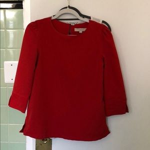 Ann Taylor loft size xs red shirt
